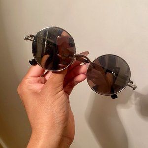 Round Silver Vintage Sunglasses